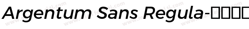 Argentum Sans Regula字体转换
